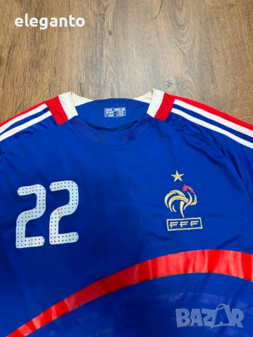 Мъжка футболна тениска France x RIBERY #22 домакиска 2006/07 scoreDrow Shirt , XL размер РЕП., снимка 4 - Тениски - 54572347