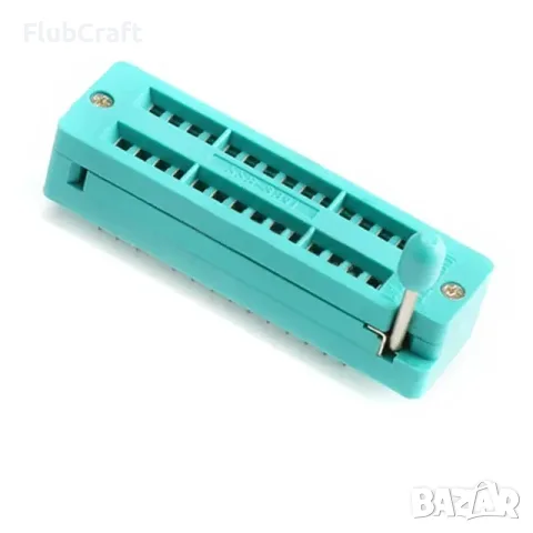 Цокъл за програматор ZIF, 28Pin, растер 2.54mm