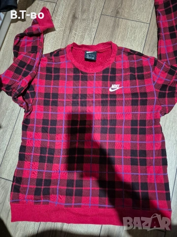 Nike карирана унисекс блуза, снимка 5 - Блузи с дълъг ръкав и пуловери - 48123640