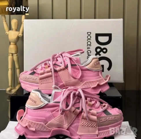 Dolce & Gabbana Нови Розови Дамски Маратонки с Кутия 36-40 Номер 