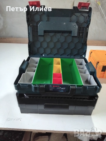 4 L-BOXX и 2 зарядни, снимка 2 - Куфари с инструменти - 55051608