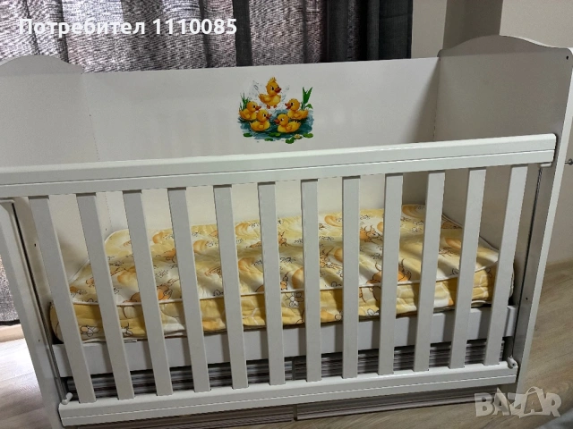 Дървена кошара за бебе 60/120, снимка 5 - Кошарки - 54064777