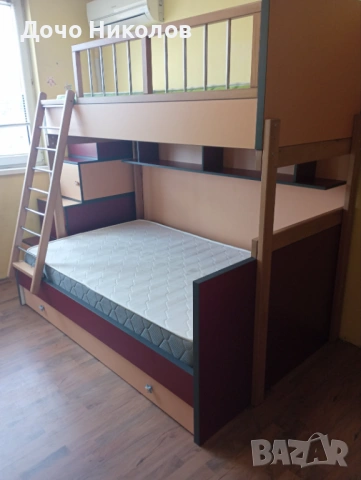 Продавам двуетажно детско легло, снимка 3 - Мебели за детската стая - 54414059