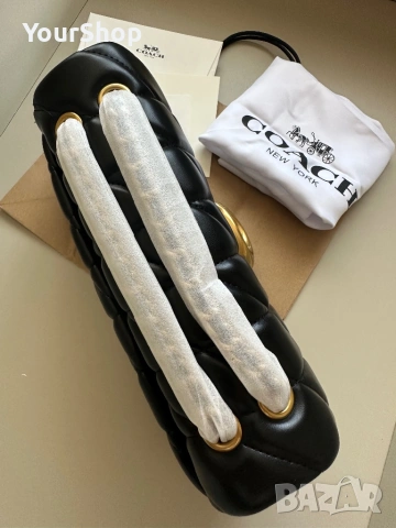 Дамска чанта Coach Tabby Shoulder Bag 26 в черен цвят, снимка 6 - Чанти - 54241645