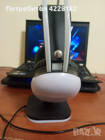 Геймърски без жични слушалки RGB светлини, снимка 2 - Слушалки и портативни колонки - 55408758