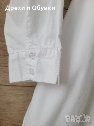 Бяла рокля тип риза памучна материя CELLBES , снимка 8 - Рокли - 54211392