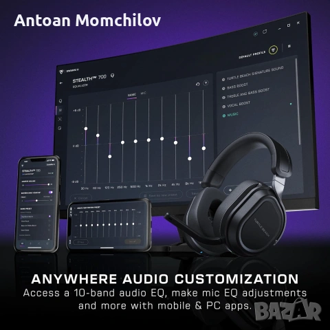 Геймърски слушалки Turtle Beach Stealth 700 Gen 3 Xbox, снимка 9 - Слушалки за компютър - 55157385