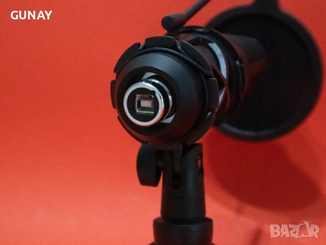 Sandberg Condenser USB Microphone 126-09 Кондензаторен Студиен Микрофон Стрийм Гейминг PC, снимка 12 - Микрофони - 55080759
