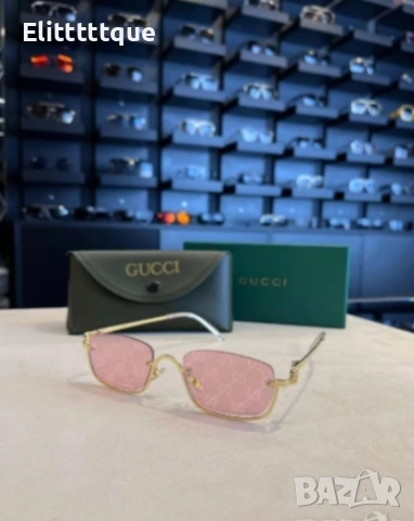 очила с черен обикновен калъф и ув защита chanel cartier Gucci, снимка 2 - Слънчеви и диоптрични очила - 54906041