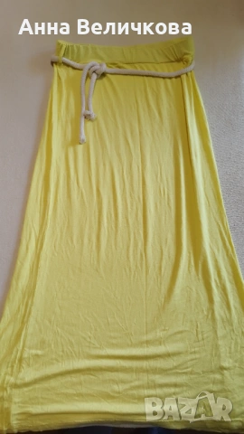 Дамска жълта пола нова
