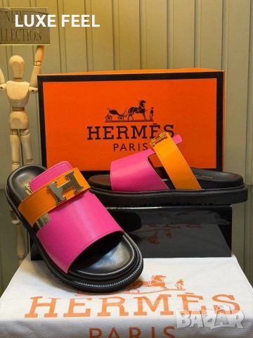 Hermes ⚜️Дамски Чехли, снимка 4 - Чехли - 54592780