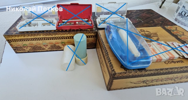 3 броя дървени кутии за принадлежности, снимка 3 - Сувенири от дърво - 51440202