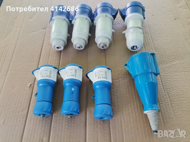 Промишлени контакти  SCHNEIDER 2P,IP44,16A  и SCAME  2P,IP44,32A, снимка 15 - UPS захранвания - 46502274
