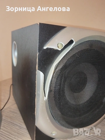Комплект колонки Hama 2.1 Subwoofer System (субуфер + 2 малки колонки). Има Забележки. , снимка 3 - Тонколони - 54324581
