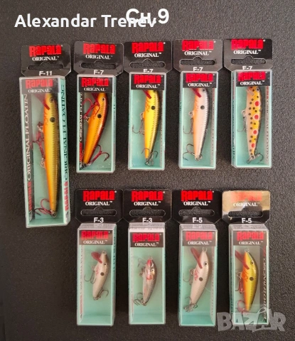 Воблери Rapala Original floating, снимка 9 - Такъми - 54674220