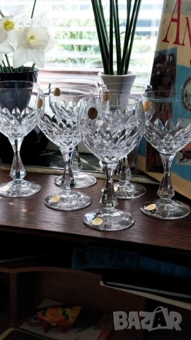 Кристални чаши за вино, снимка 3 - Чаши - 54109795