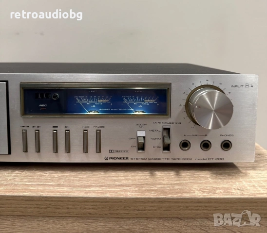🔈Ретро дек PIONEER CT-200 - Профилактиран🔈, снимка 3 - Декове - 54511403