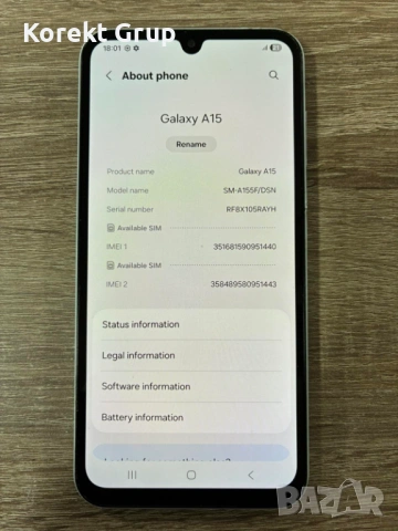 Samsung Galaxy  A15, снимка 4 - Samsung - 54382230