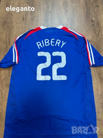 Мъжка футболна тениска France x RIBERY #22 домакиска 2006/07 scoreDrow Shirt , XL размер РЕП., снимка 6 - Тениски - 54572347
