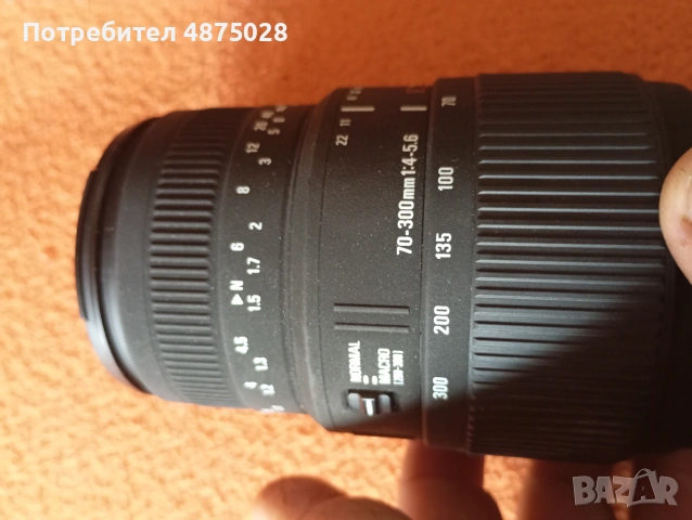 Обектив Sigma 70-300 for nikon, снимка 4 - Обективи и филтри - 55247196