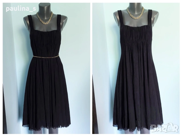 Два различни броя / Памучна и Тюлена маркова рокля с гол гръб "H&M" и "Vila" , снимка 11 - Рокли - 52387084