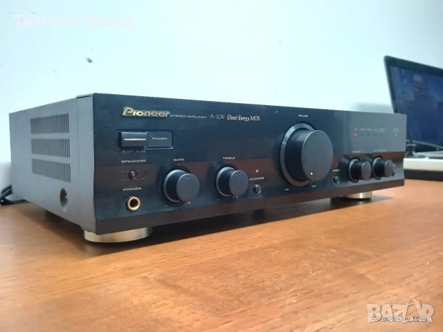 Pioneer A-109 в чудесно състояние. Изпращам видео. , снимка 2 - Ресийвъри, усилватели, смесителни пултове - 55042156