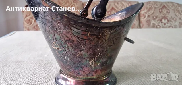 Винтидж посребрена захарница , снимка 3 - Аксесоари за кухня - 55326859