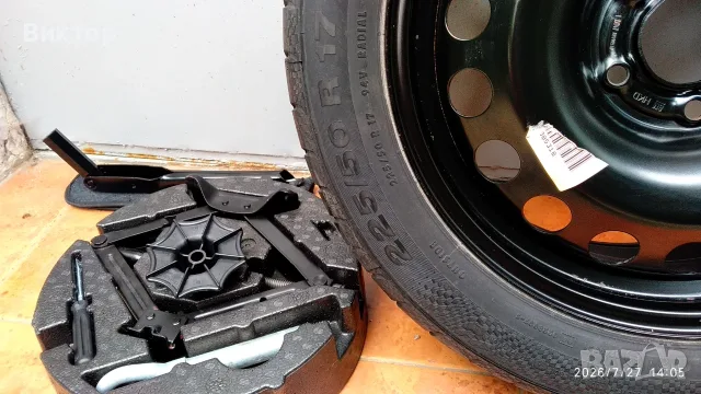 5х115мм. Резервна гума за Опел,17 цола,225/50R17. Пълен комплект! Нова!, снимка 5 - Гуми и джанти - 54579175