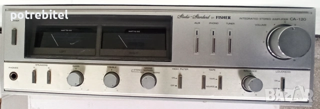 Усилвател Fisher CA-120 HiFi Integrated Stereo Amplifier, снимка 3 - Ресийвъри, усилватели, смесителни пултове - 54057135