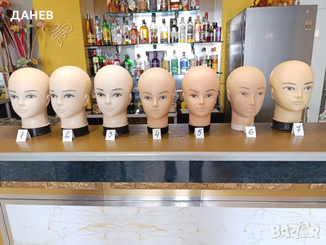 Продавам 5 броя ГЛАВИ / манекени, снимка 3 - Манекени - 54233199
