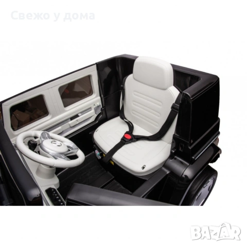 Акумулаторен джип Mercedes EQG Electric G-Class 12V с отварящи се врати меки гуми 4x4, снимка 4 - Коли, камиони, мотори, писти - 53960457