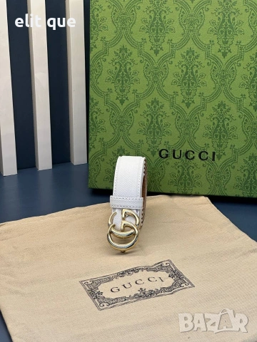колани от естествена кожа в кутия Gucci 3см, снимка 9 - Колани - 55084487