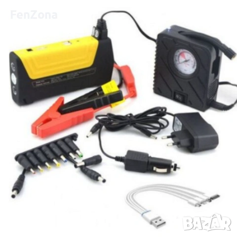 Стартерно устройство мултифункционално и компресор 2 в 1 Car Jump Starter 69800mAh, снимка 2 - Други стоки за дома - 54065908