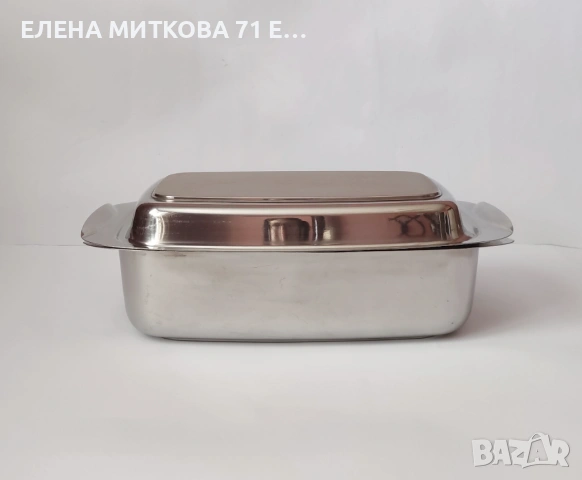 Масивен и дълбок немски бретер от неръждаема стомана, снимка 2 - Съдове за готвене - 54131477