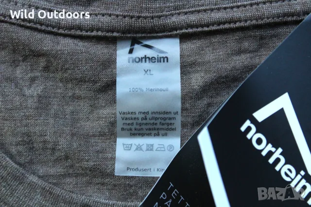 NORHEIM - мъжка мерино тениска, размер XL, снимка 4 - Екипировка - 55364830