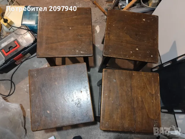 Дървени табуретки , снимка 2 - Столове - 55299831