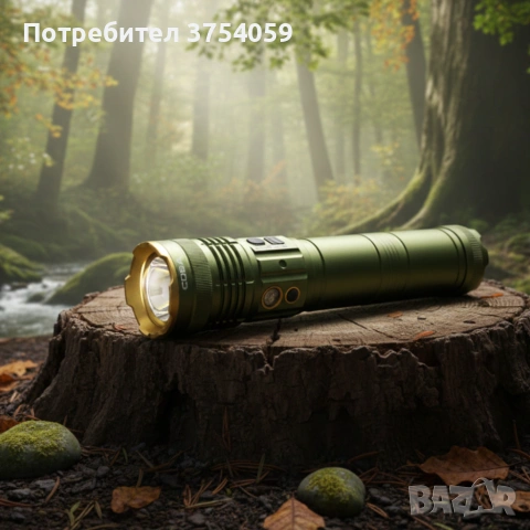 Трицветен Led фенер COBA CB-G905 — мощен с TG-Wick 3000M