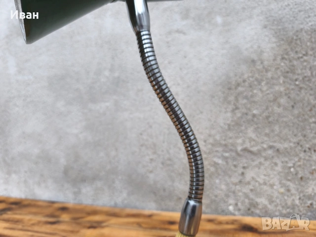 Соц индустриална настолна лампа , снимка 4 - Настолни лампи - 54103690