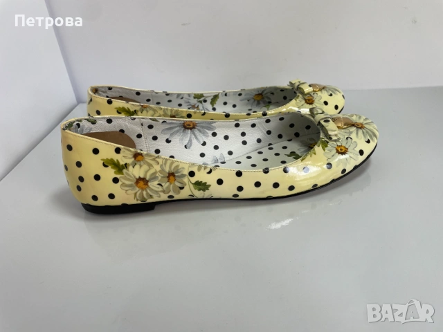 Кожени балеринки Dolce & Gabbana 37.5 Оригинал, снимка 2 - Дамски ежедневни обувки - 54721085