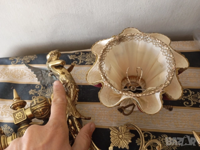 Чифт барокови аплици за стена , снимка 8 - Лампи за стена - 54201929