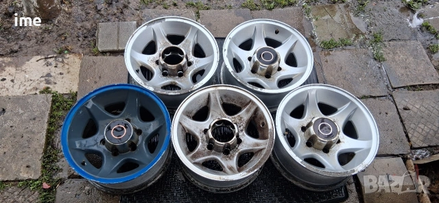 5бр ляти джипови джанти 7J15. 6x139.7. OEM 91140444. Свалени са от Opel Frontera...