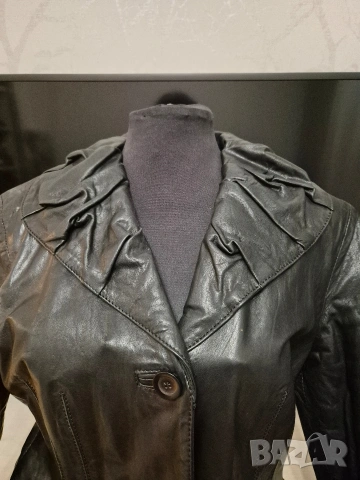 Зимно Дамско яке от естествена кожа размер М, снимка 4 - Якета - 53990027