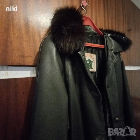 КОЖЕНО ПАЛТО . ЕСТЕСТВЕНА КОЖА., снимка 2 - Палта, манта - 54195752