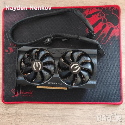 EVGA GeForce RTX 3060 XC 12GB – Перфектна, след ъпгрейт (+ PCIe кабел), снимка 5 - Друга електроника - 54798704