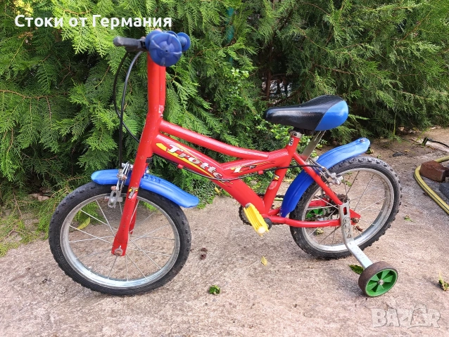 Детско колело 14 цола с помощни колела, снимка 2 - Детски велосипеди, триколки и коли - 54626059
