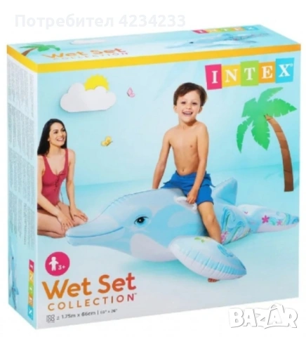 Детски надуваем делфин 🐬, снимка 3 - Надуваеми играчки - 55272626