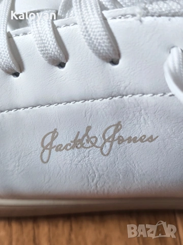 Бели мъжки кецове Jack & Jones номер 45, снимка 4 - Маратонки - 54779284