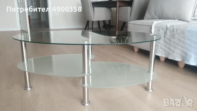 Холна маса. Стъклена. 100х60 см
