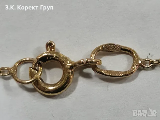 Златен синджир 14К / 2,44 гр., снимка 8 - Колиета, медальони, синджири - 55481808