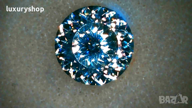 Диамант, Moissanite 100 faceted cut, със сертификат, гравиран номер на камъка - 35 евро - 1 карат, снимка 9 - Пръстени - 55082974